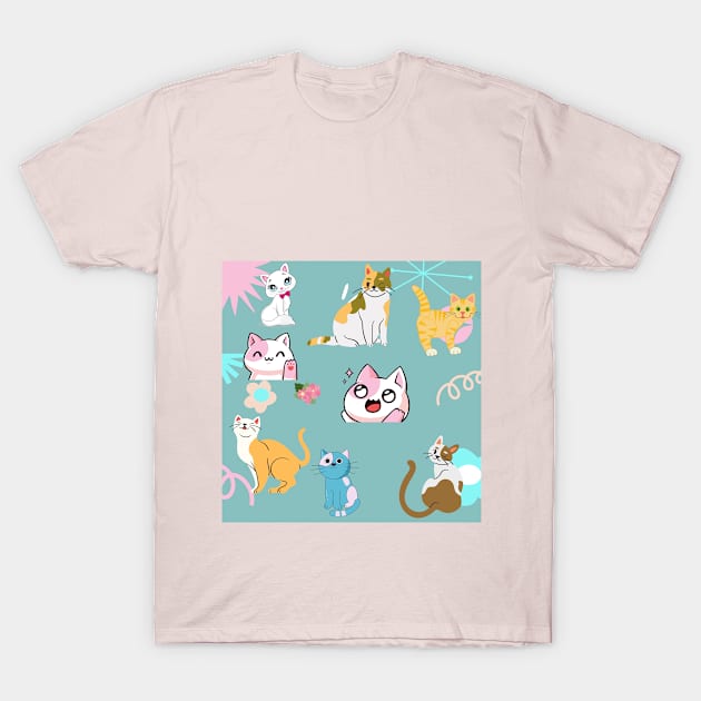 Cats lover T-Shirt by Solana Del